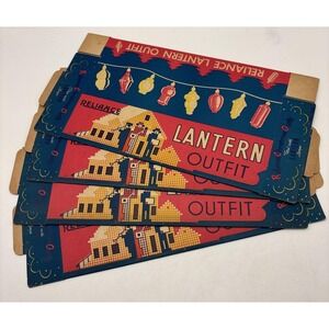 1- Vintage Reliance Lantern Outfit Christmas light BOX ONLY 102 NOS.  No lights